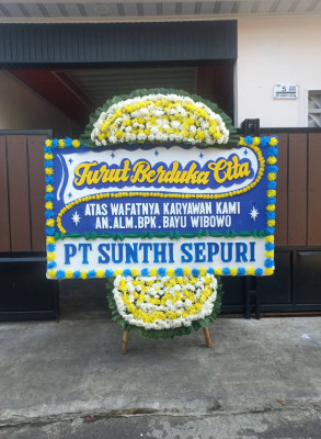 Papan Bunga Duka di Hargorejo